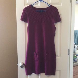 Women’s sweater dress magenta XL